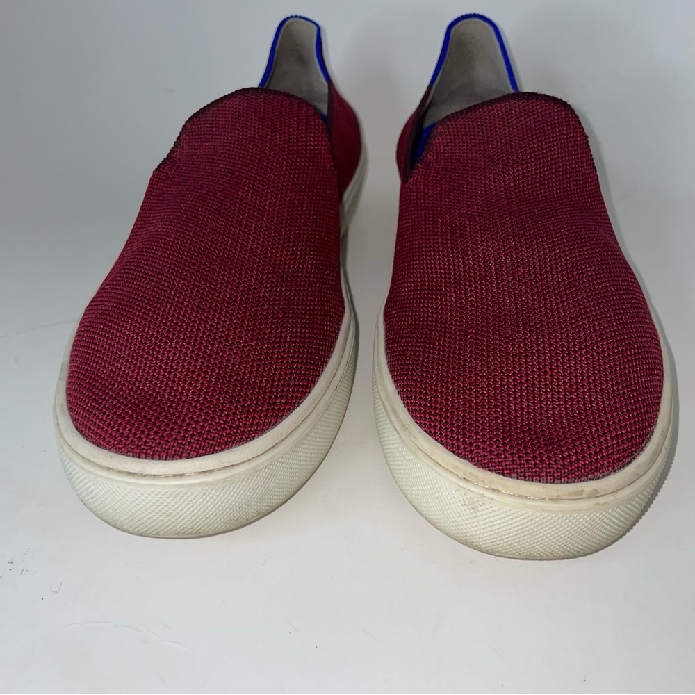 Rothy’s Red Maroon Slip On Sneakers Women’s Size 8.5 - Picture 2 of 13